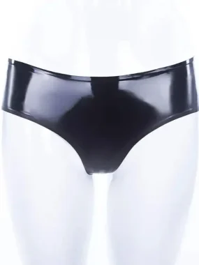 Classic Black Latex Briefs with Sleek Fit