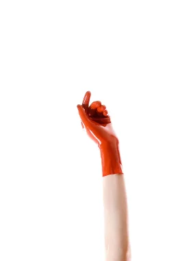 Red Mold Short Gloves