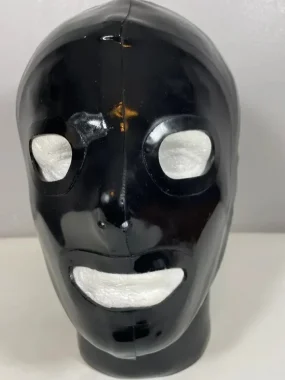 Latex Mask with Eye and Mouth Holes