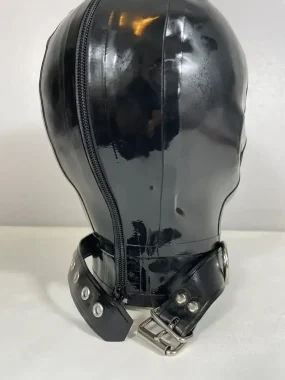 Latex Mask with Eye and Mouth Holes
