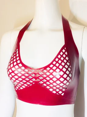 Latex Rhombilicious Halter Bra