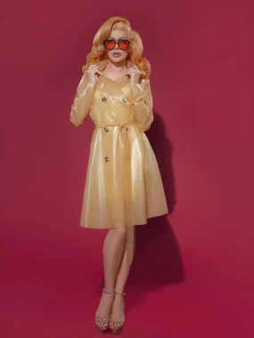 Latex Trench Mac Coat