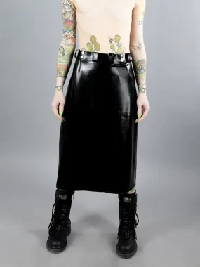 Latex Black Kilt