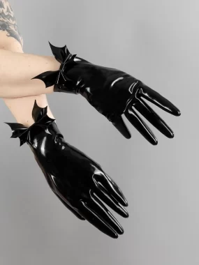 Latex Gloves With Bat Bows