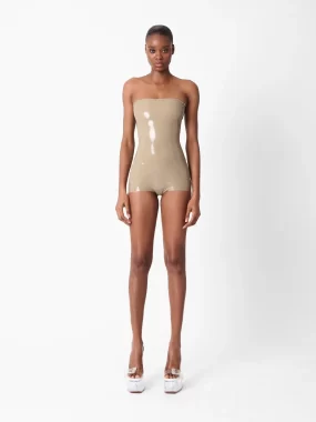 Latex Downtown Playsuit Taupe