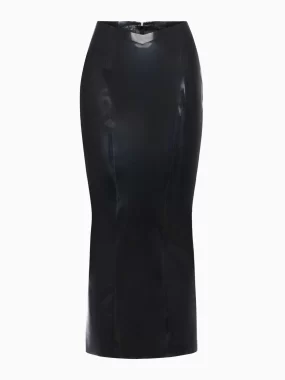 Latex Maxi Skirt